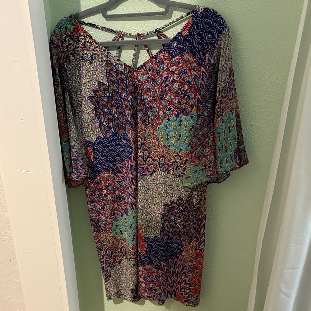 MSK Colorful BOHO Patterned Women's Dress